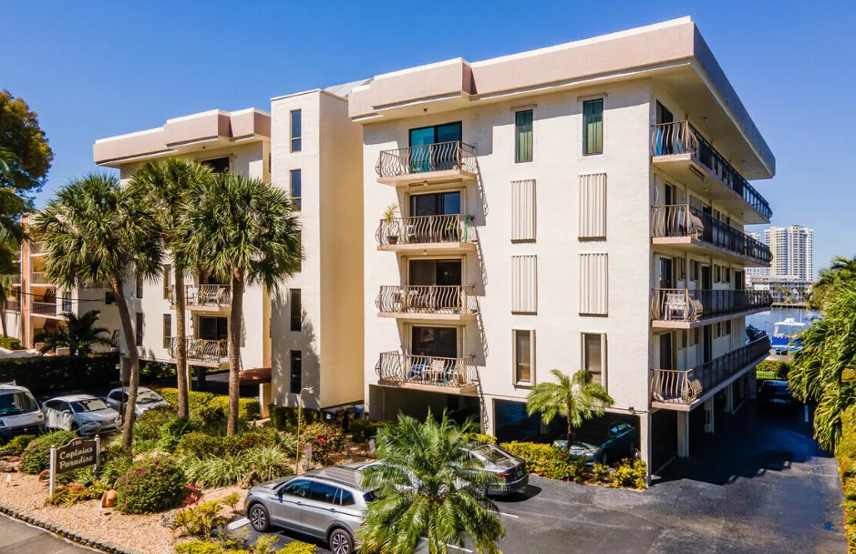 residential condominium property reviewed for building recertification and restoration engineering assessment in Florida